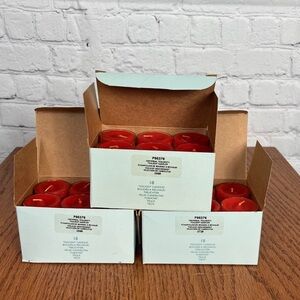 PartyLite Tea Light Sampler Lot of 54 Tealights, 18 of each color
